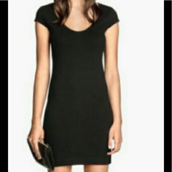 H&M Dresses & Skirts - 🎉4/$15 H&M Basics Black Jersey Dress M Medium
